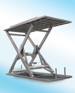 Ascensore per auto con traslatore rotante