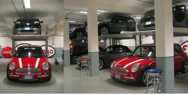 elevatore auto sistema di parcheggio